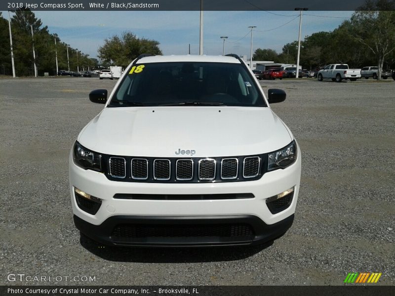 White / Black/Sandstorm 2018 Jeep Compass Sport