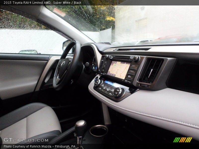 Super White / Black 2015 Toyota RAV4 Limited AWD