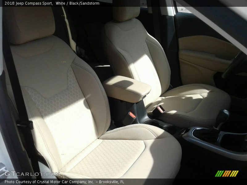 White / Black/Sandstorm 2018 Jeep Compass Sport