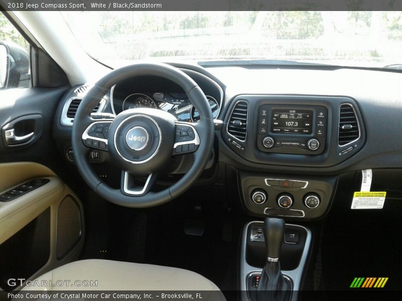 White / Black/Sandstorm 2018 Jeep Compass Sport