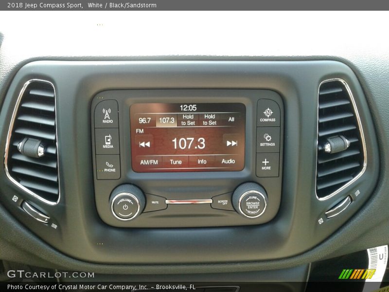 White / Black/Sandstorm 2018 Jeep Compass Sport