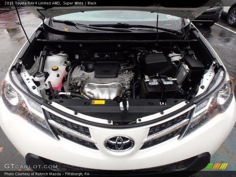 Super White / Black 2015 Toyota RAV4 Limited AWD