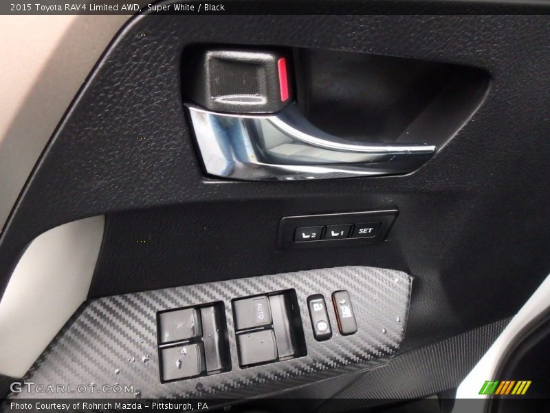 Super White / Black 2015 Toyota RAV4 Limited AWD