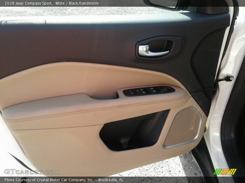 White / Black/Sandstorm 2018 Jeep Compass Sport