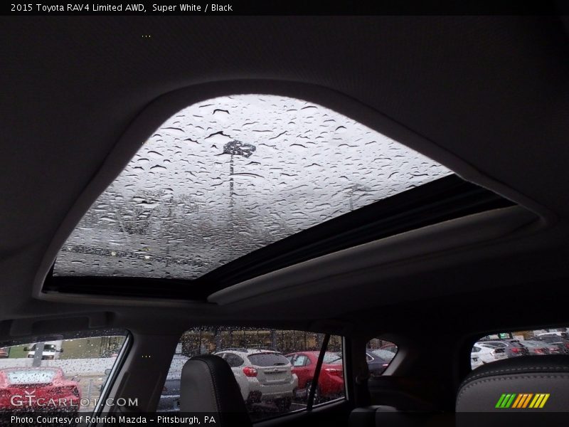 Super White / Black 2015 Toyota RAV4 Limited AWD