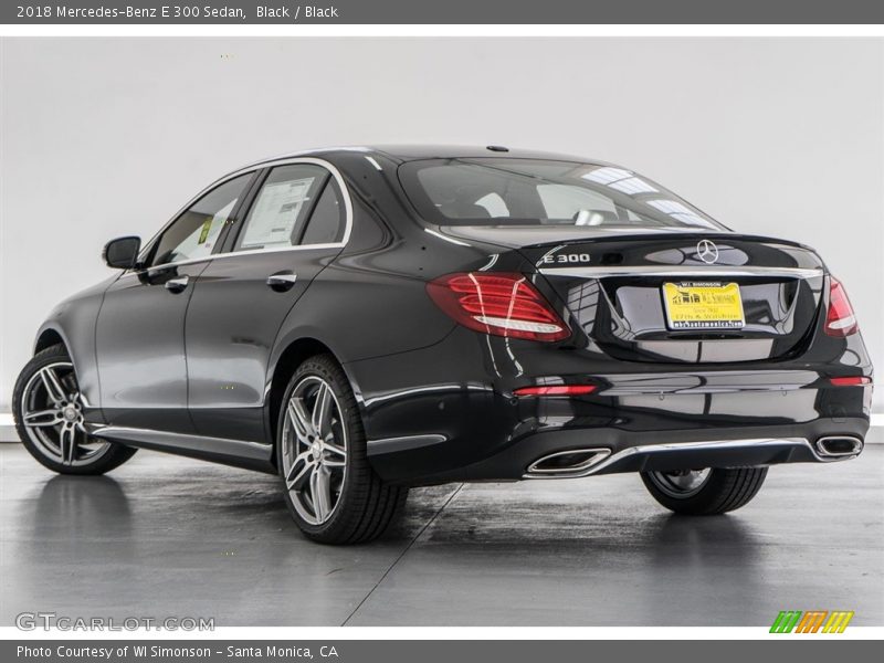 Black / Black 2018 Mercedes-Benz E 300 Sedan