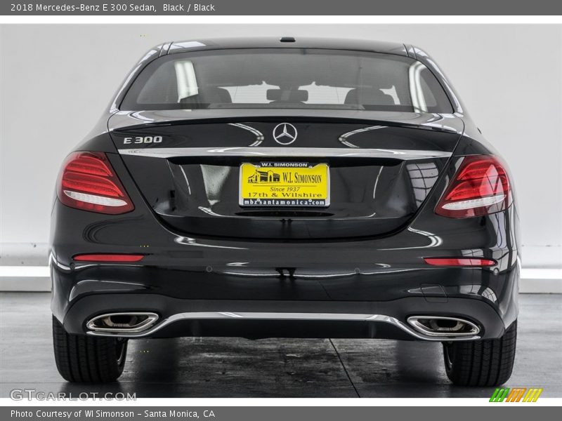 Black / Black 2018 Mercedes-Benz E 300 Sedan