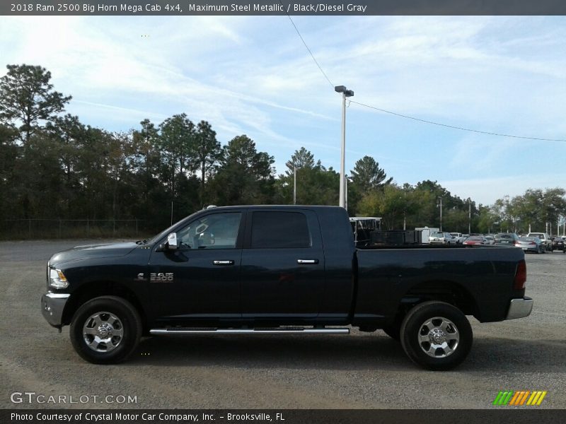 Maximum Steel Metallic / Black/Diesel Gray 2018 Ram 2500 Big Horn Mega Cab 4x4