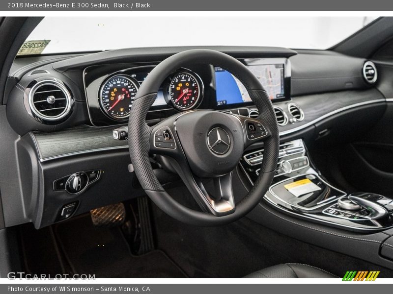 Black / Black 2018 Mercedes-Benz E 300 Sedan