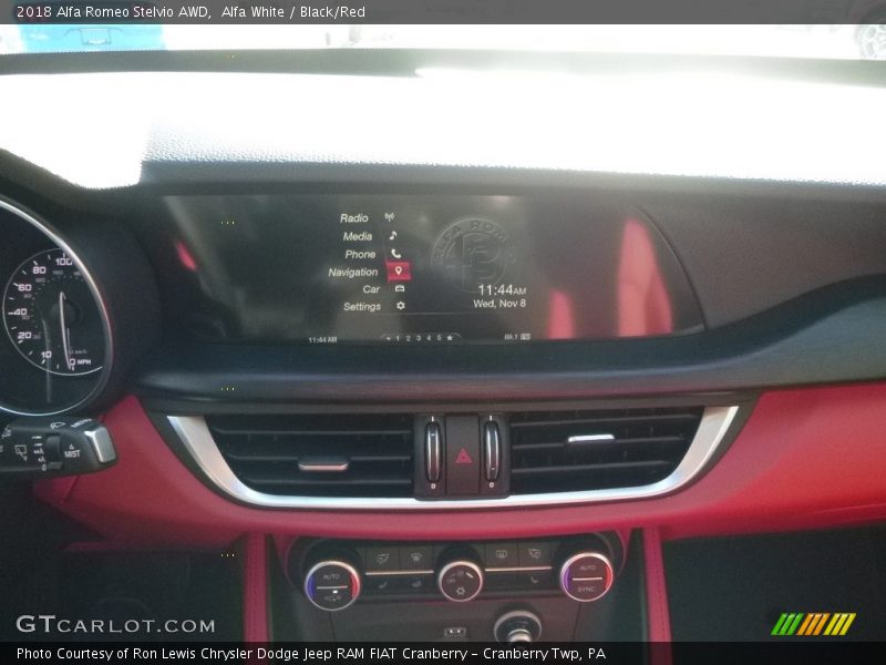 Alfa White / Black/Red 2018 Alfa Romeo Stelvio AWD