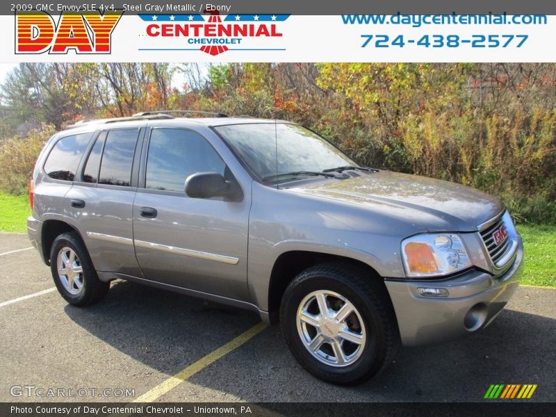 Steel Gray Metallic / Ebony 2009 GMC Envoy SLE 4x4