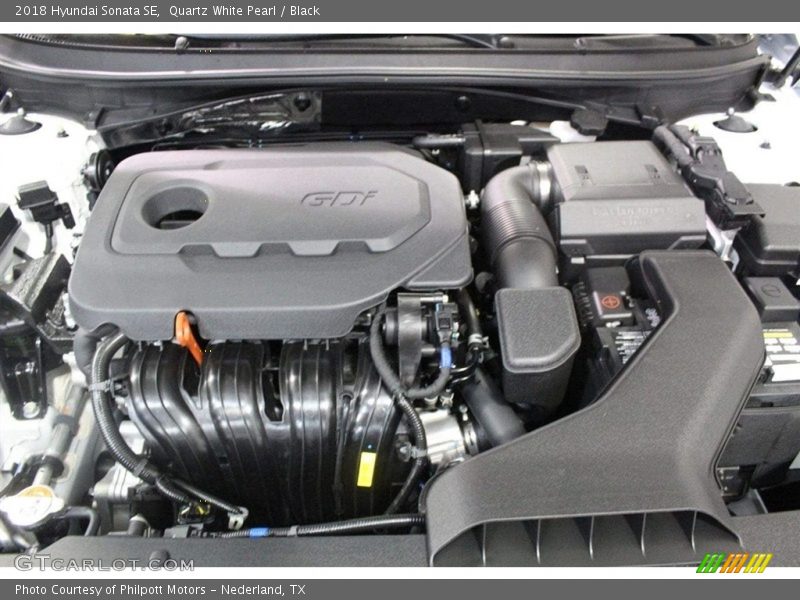 Quartz White Pearl / Black 2018 Hyundai Sonata SE
