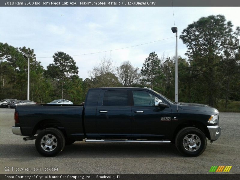 Maximum Steel Metallic / Black/Diesel Gray 2018 Ram 2500 Big Horn Mega Cab 4x4
