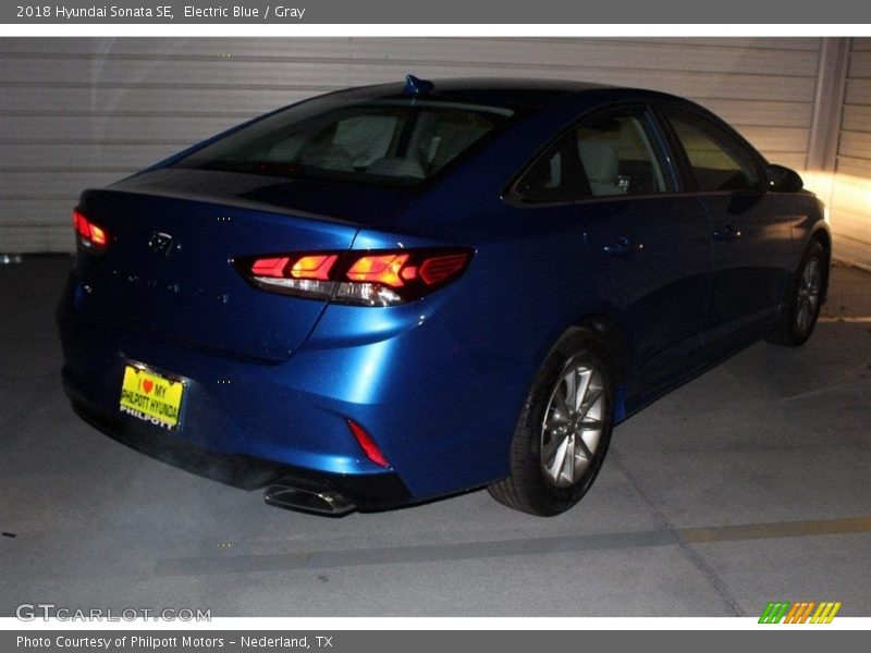 Electric Blue / Gray 2018 Hyundai Sonata SE