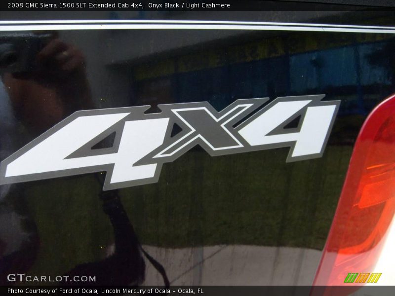 Onyx Black / Light Cashmere 2008 GMC Sierra 1500 SLT Extended Cab 4x4