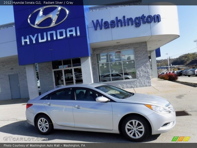 Radiant Silver / Gray 2012 Hyundai Sonata GLS