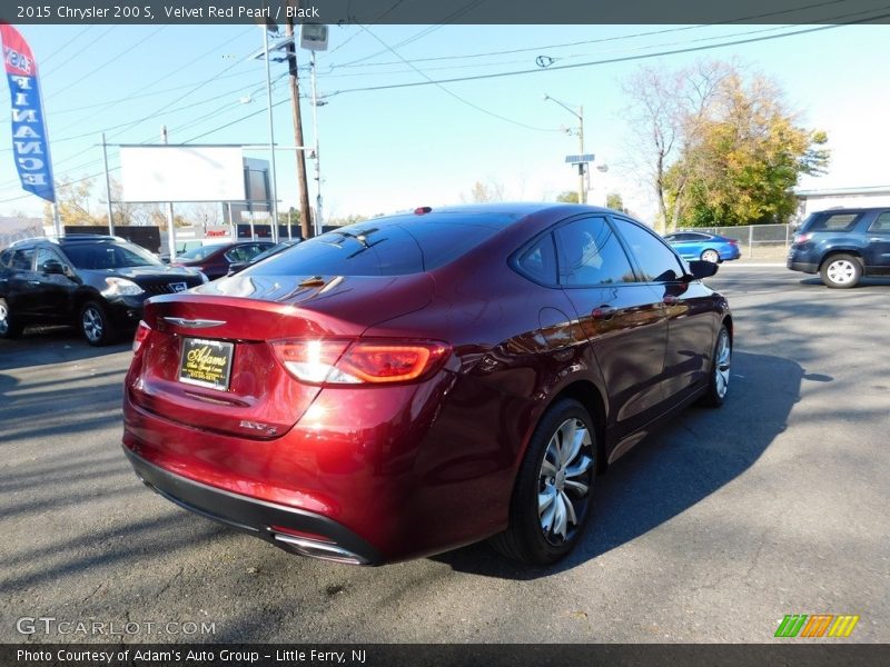 Velvet Red Pearl / Black 2015 Chrysler 200 S