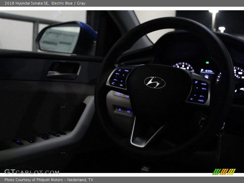 Electric Blue / Gray 2018 Hyundai Sonata SE