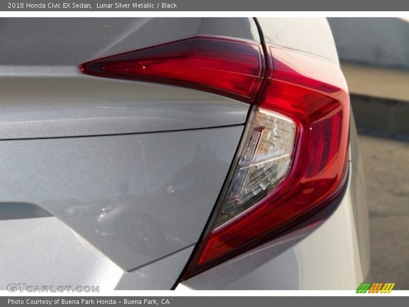 Lunar Silver Metallic / Black 2018 Honda Civic EX Sedan