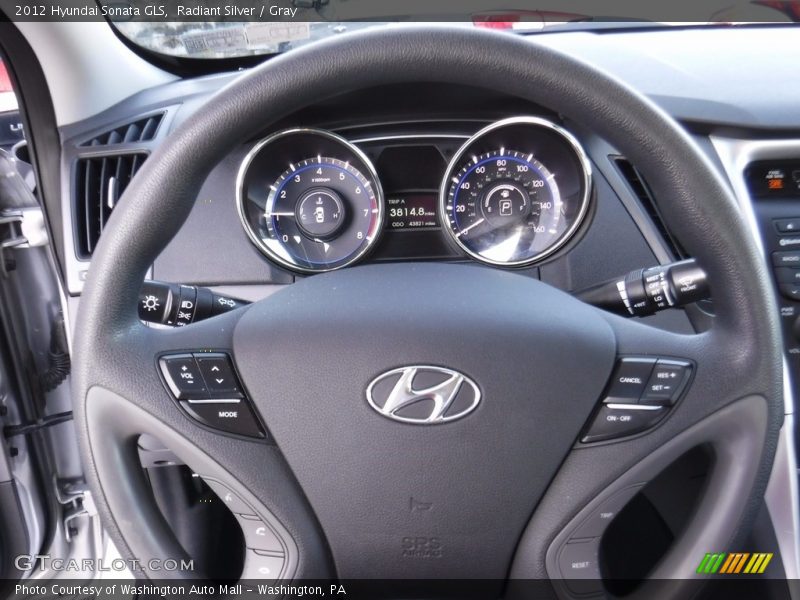 Radiant Silver / Gray 2012 Hyundai Sonata GLS