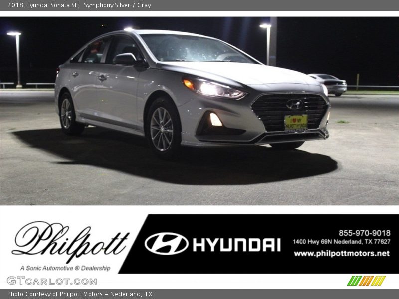 Symphony Silver / Gray 2018 Hyundai Sonata SE