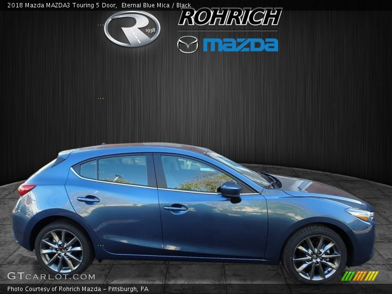 Eternal Blue Mica / Black 2018 Mazda MAZDA3 Touring 5 Door