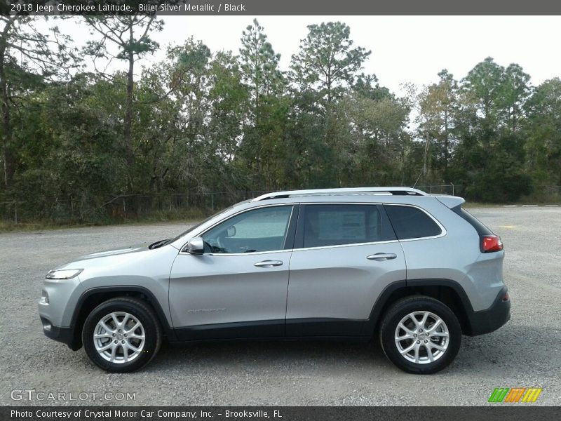Billet Silver Metallic / Black 2018 Jeep Cherokee Latitude