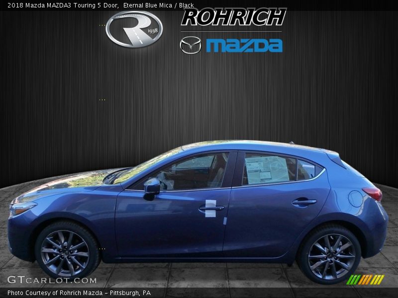 Eternal Blue Mica / Black 2018 Mazda MAZDA3 Touring 5 Door