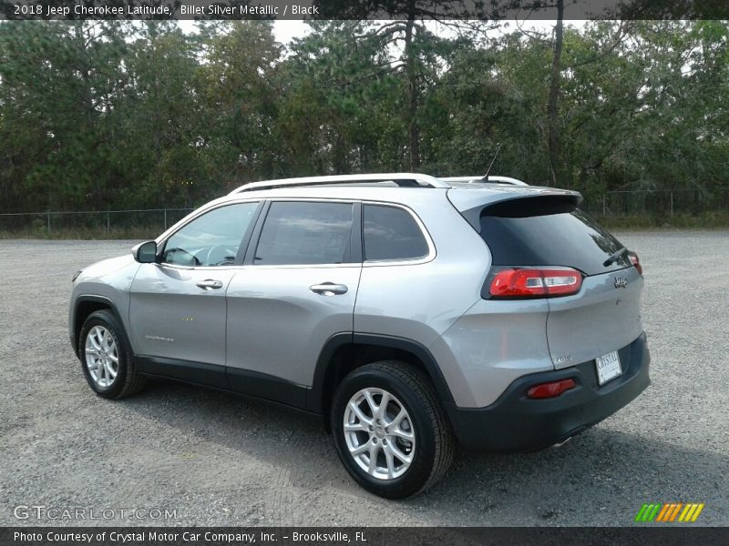 Billet Silver Metallic / Black 2018 Jeep Cherokee Latitude
