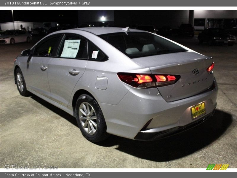 Symphony Silver / Gray 2018 Hyundai Sonata SE