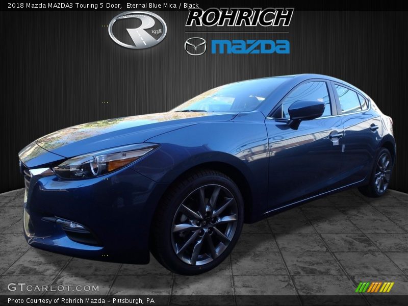 Eternal Blue Mica / Black 2018 Mazda MAZDA3 Touring 5 Door