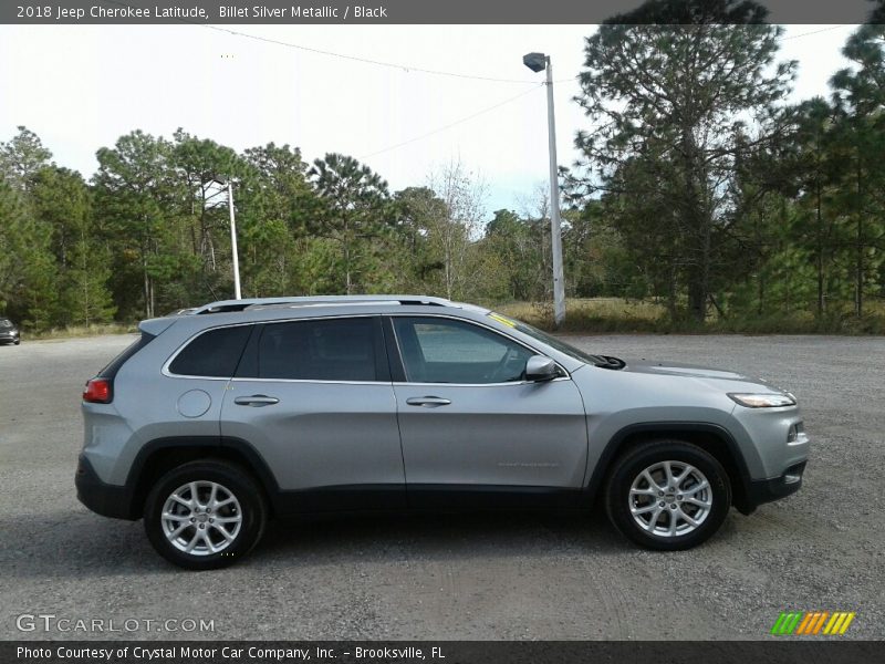 Billet Silver Metallic / Black 2018 Jeep Cherokee Latitude
