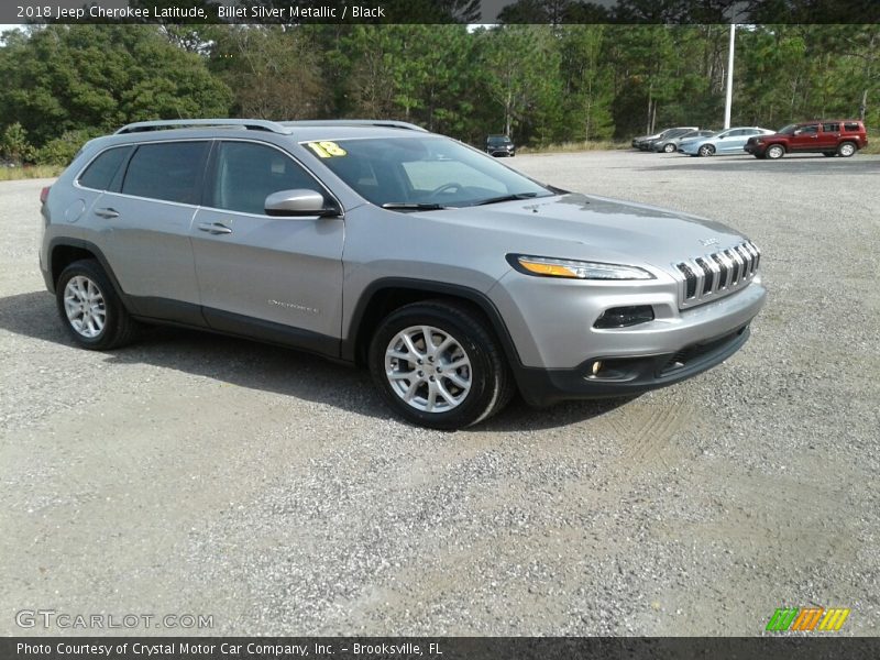 Billet Silver Metallic / Black 2018 Jeep Cherokee Latitude