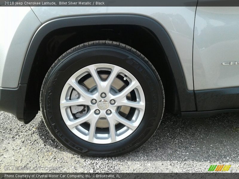 Billet Silver Metallic / Black 2018 Jeep Cherokee Latitude