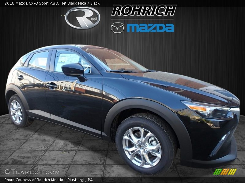 Jet Black Mica / Black 2018 Mazda CX-3 Sport AWD