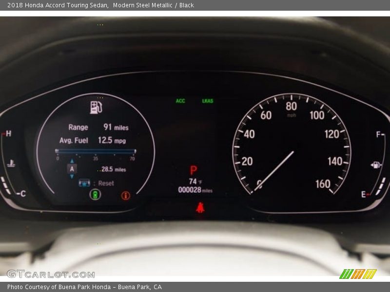 Modern Steel Metallic / Black 2018 Honda Accord Touring Sedan