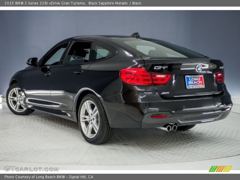 Black Sapphire Metallic / Black 2015 BMW 3 Series 328i xDrive Gran Turismo