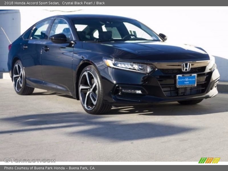 Crystal Black Pearl / Black 2018 Honda Accord Sport Sedan