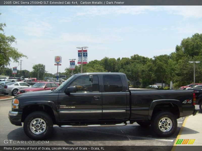 Carbon Metallic / Dark Pewter 2005 GMC Sierra 2500HD SLT Extended Cab 4x4