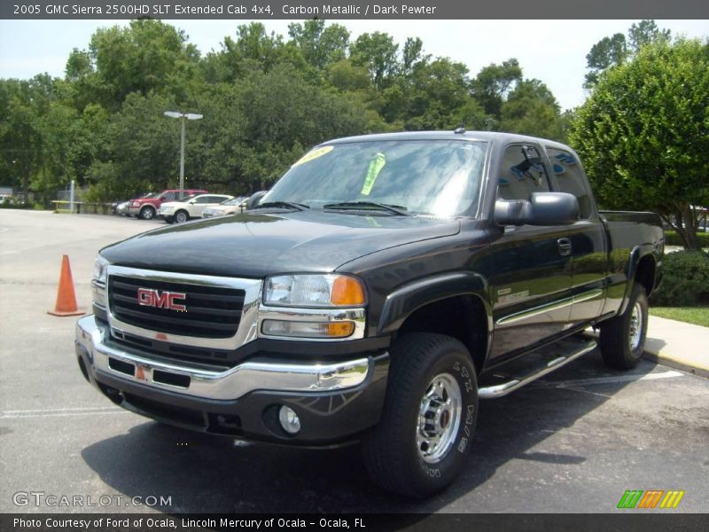 Carbon Metallic / Dark Pewter 2005 GMC Sierra 2500HD SLT Extended Cab 4x4