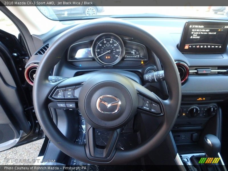 Jet Black Mica / Black 2018 Mazda CX-3 Sport AWD