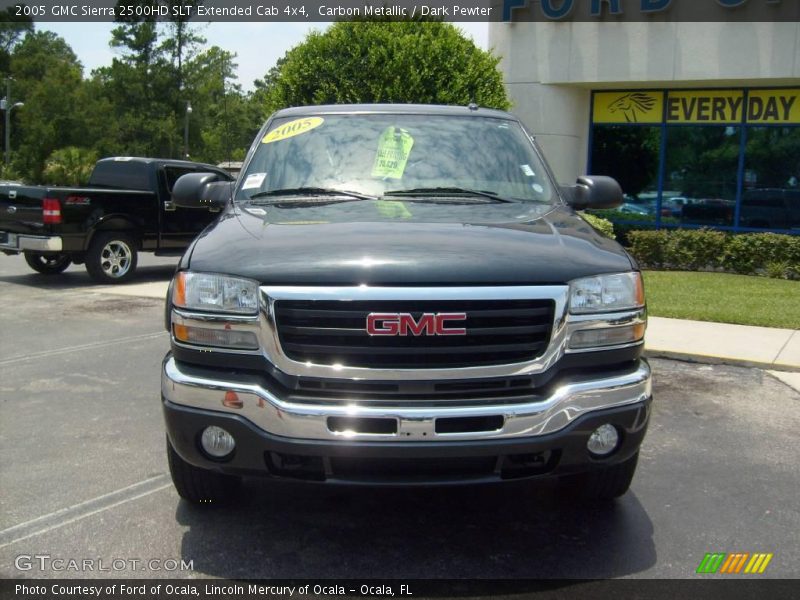 Carbon Metallic / Dark Pewter 2005 GMC Sierra 2500HD SLT Extended Cab 4x4
