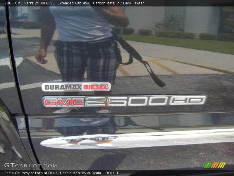 Carbon Metallic / Dark Pewter 2005 GMC Sierra 2500HD SLT Extended Cab 4x4