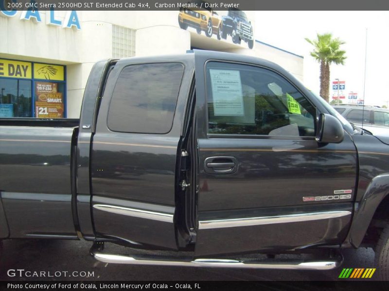 Carbon Metallic / Dark Pewter 2005 GMC Sierra 2500HD SLT Extended Cab 4x4