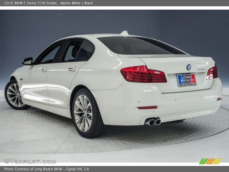 Alpine White / Black 2015 BMW 5 Series 528i Sedan