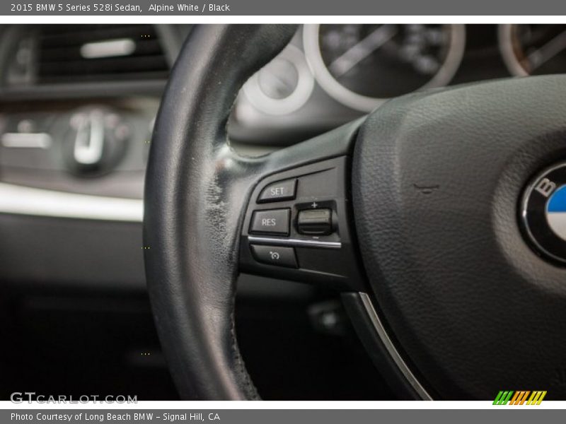 Alpine White / Black 2015 BMW 5 Series 528i Sedan