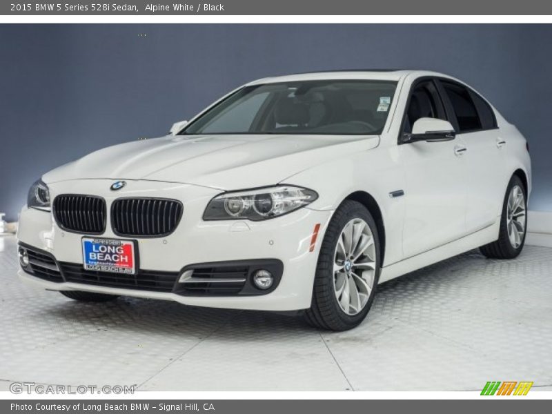 Alpine White / Black 2015 BMW 5 Series 528i Sedan