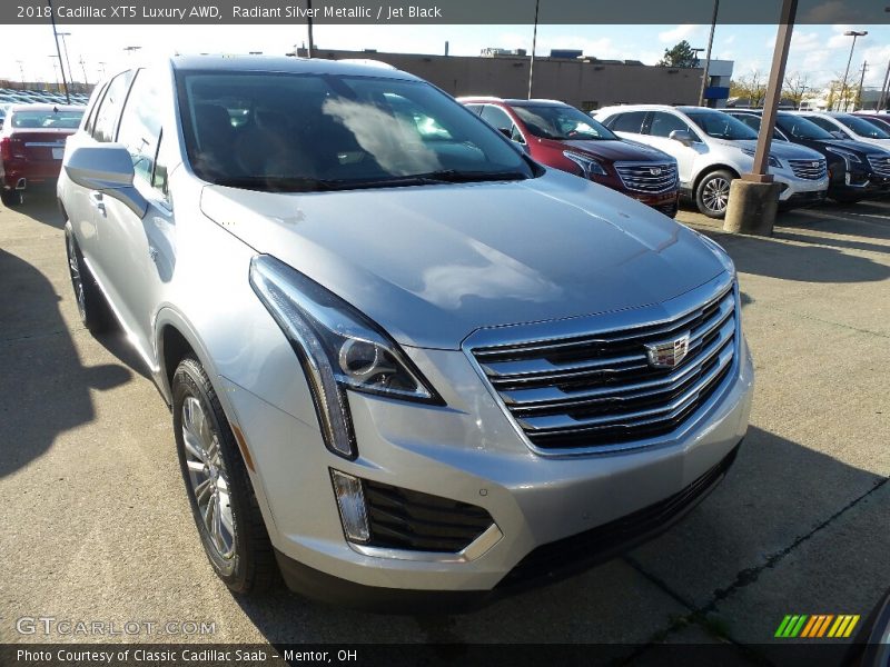 Radiant Silver Metallic / Jet Black 2018 Cadillac XT5 Luxury AWD