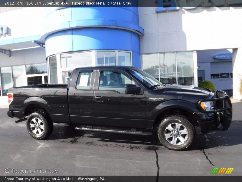 Tuxedo Black Metallic / Steel Gray 2012 Ford F150 STX SuperCab 4x4