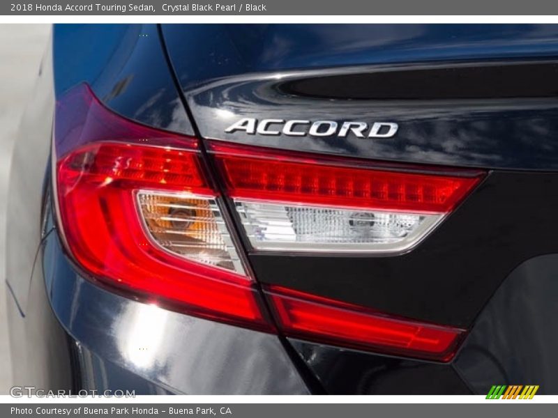 Crystal Black Pearl / Black 2018 Honda Accord Touring Sedan